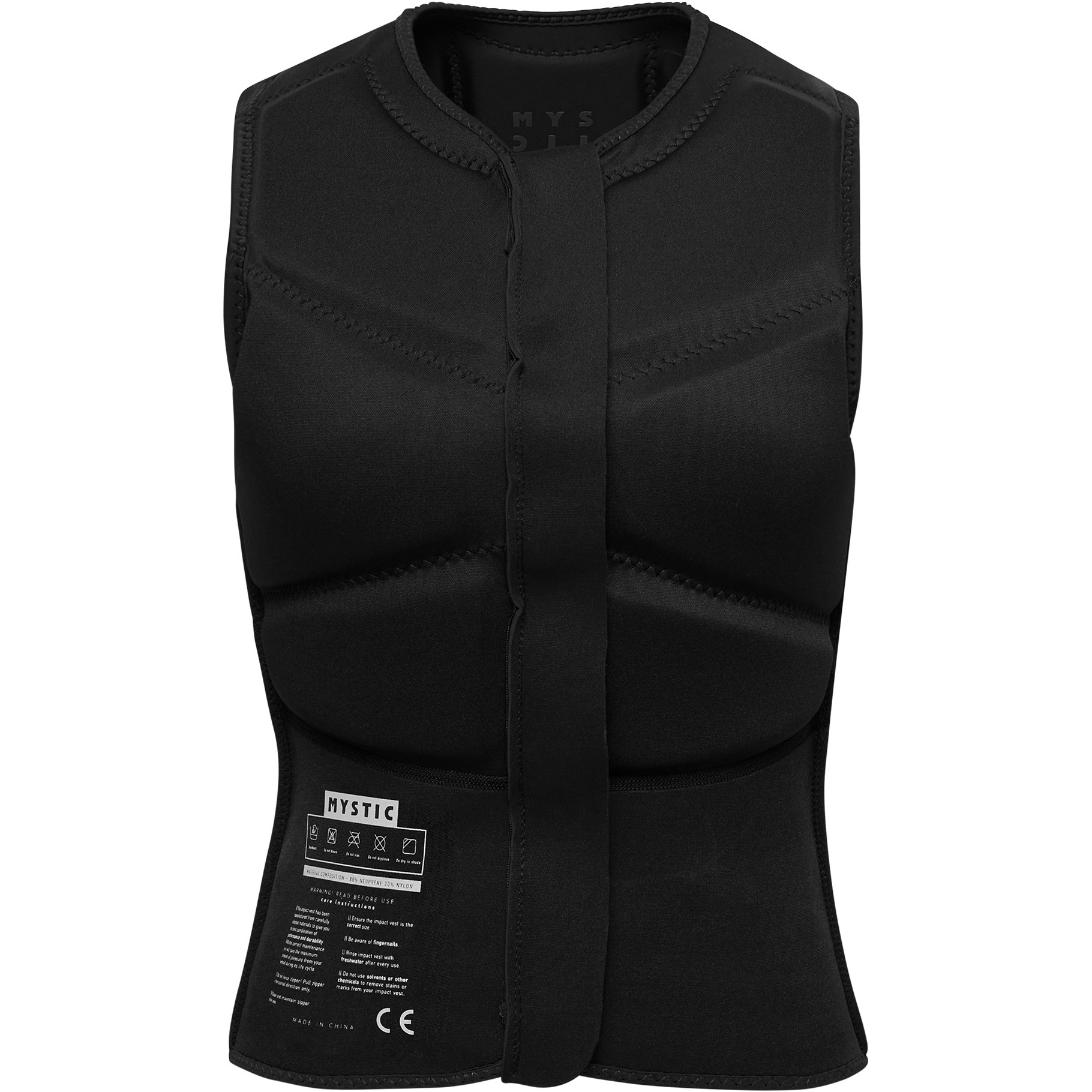2026 Mystic Womens Star Front Zip Impact Vest 35005.230232 - Black